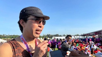Dokter Tirta saat mengikuti Wondr Kemala Run 2026 di Bali