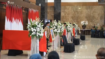 Penghormatan terakhir untuk prajurit TNI yang gugur dalam misi PBB